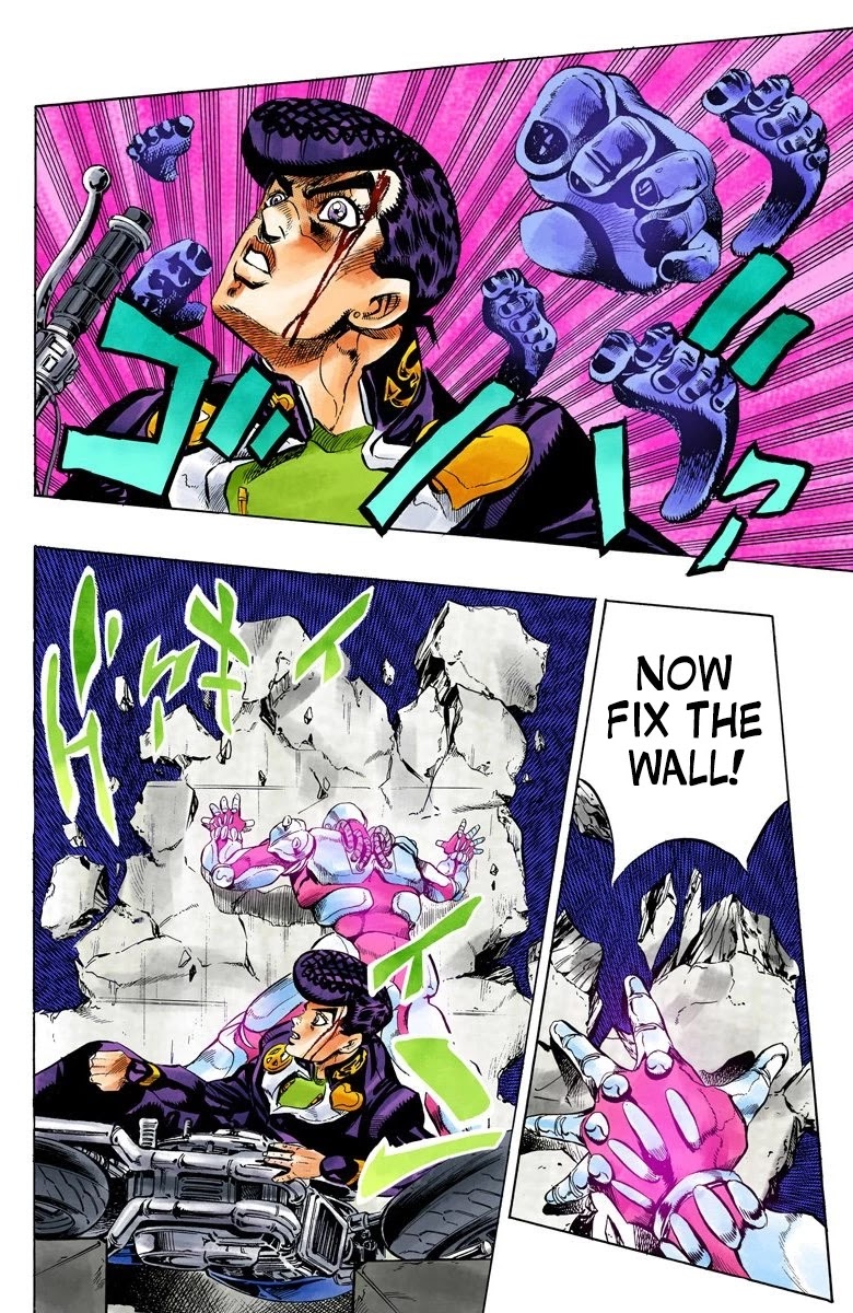 JoJo's Bizarre Adventure Part 4 - Diamond is Unbreakable (Official Colored) Chapter 123 page 18 - Chapter 123: Highway Star Part 5