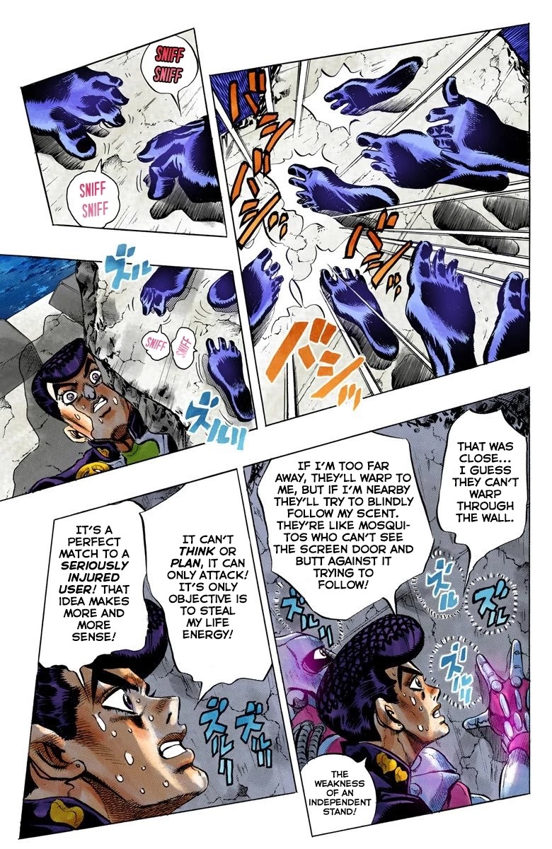 JoJo's Bizarre Adventure Part 4 - Diamond is Unbreakable (Official Colored) Chapter 123 page 19 - Chapter 123: Highway Star Part 5
