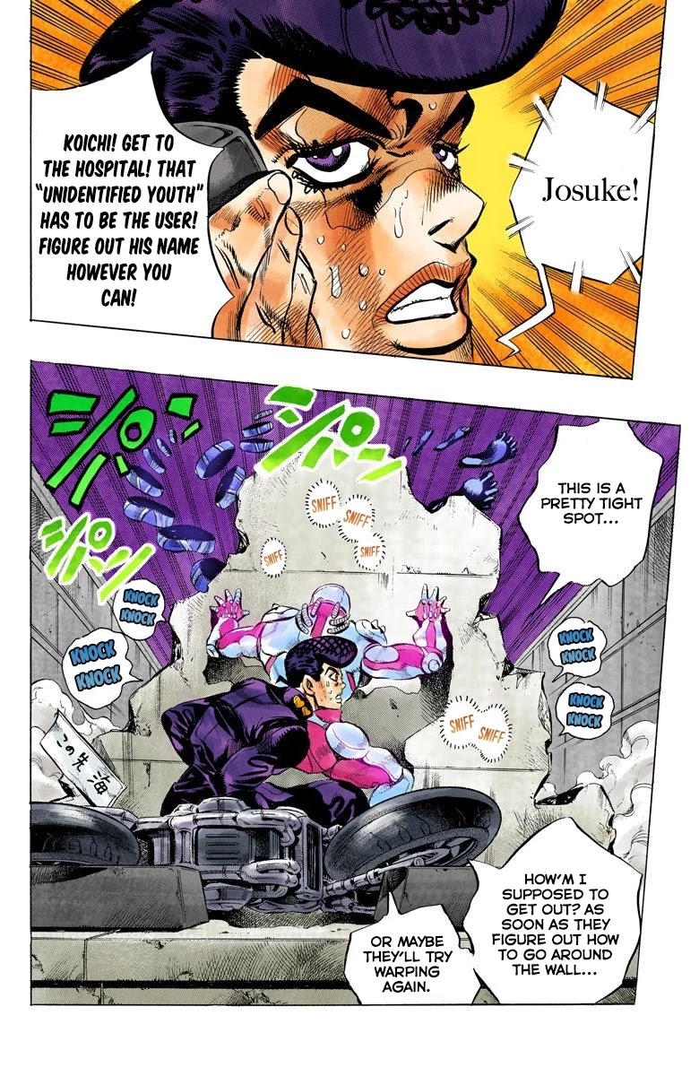 JoJo's Bizarre Adventure Part 4 - Diamond is Unbreakable (Official Colored) Chapter 123 page 20 - Chapter 123: Highway Star Part 5