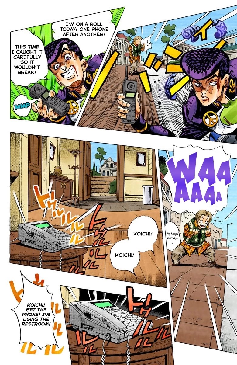 JoJo's Bizarre Adventure Part 4 - Diamond is Unbreakable (Official Colored) Chapter 123 page 5 - Chapter 123: Highway Star Part 5