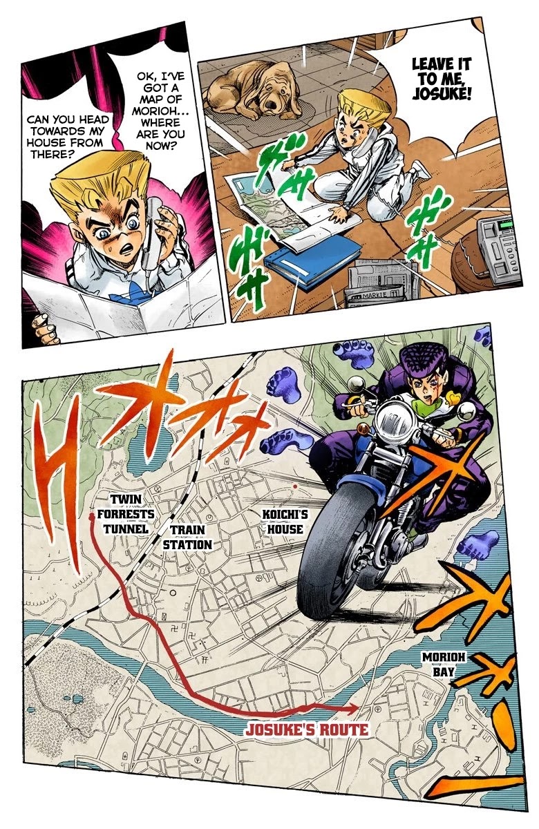 JoJo's Bizarre Adventure Part 4 - Diamond is Unbreakable (Official Colored) Chapter 123 page 7 - Chapter 123: Highway Star Part 5