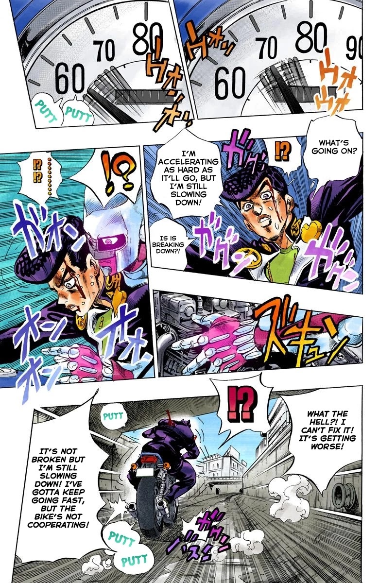 JoJo's Bizarre Adventure Part 4 - Diamond is Unbreakable (Official Colored) Chapter 124 page 11 - Chapter 124: Highway Star Part 6
