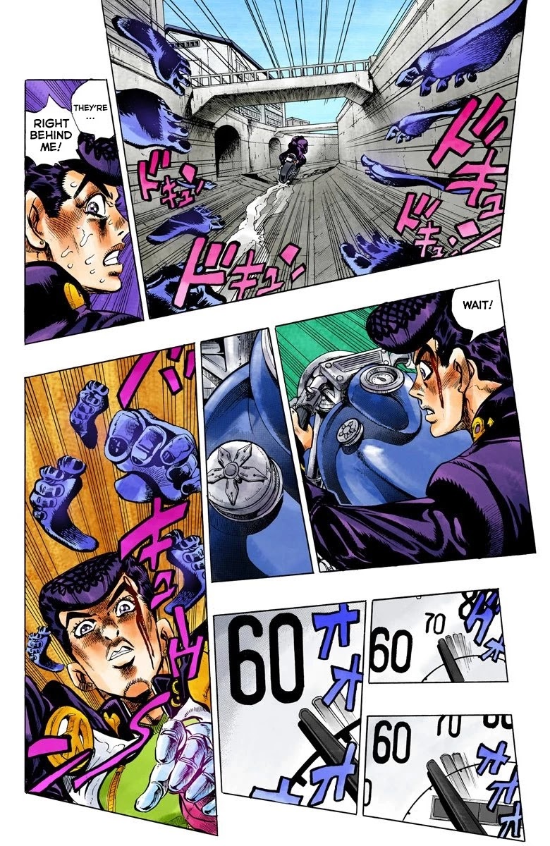 JoJo's Bizarre Adventure Part 4 - Diamond is Unbreakable (Official Colored) Chapter 124 page 12 - Chapter 124: Highway Star Part 6