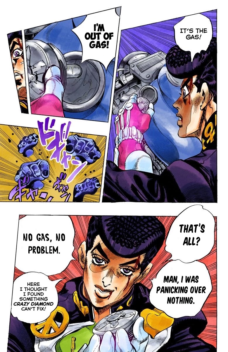 JoJo's Bizarre Adventure Part 4 - Diamond is Unbreakable (Official Colored) Chapter 124 page 13 - Chapter 124: Highway Star Part 6