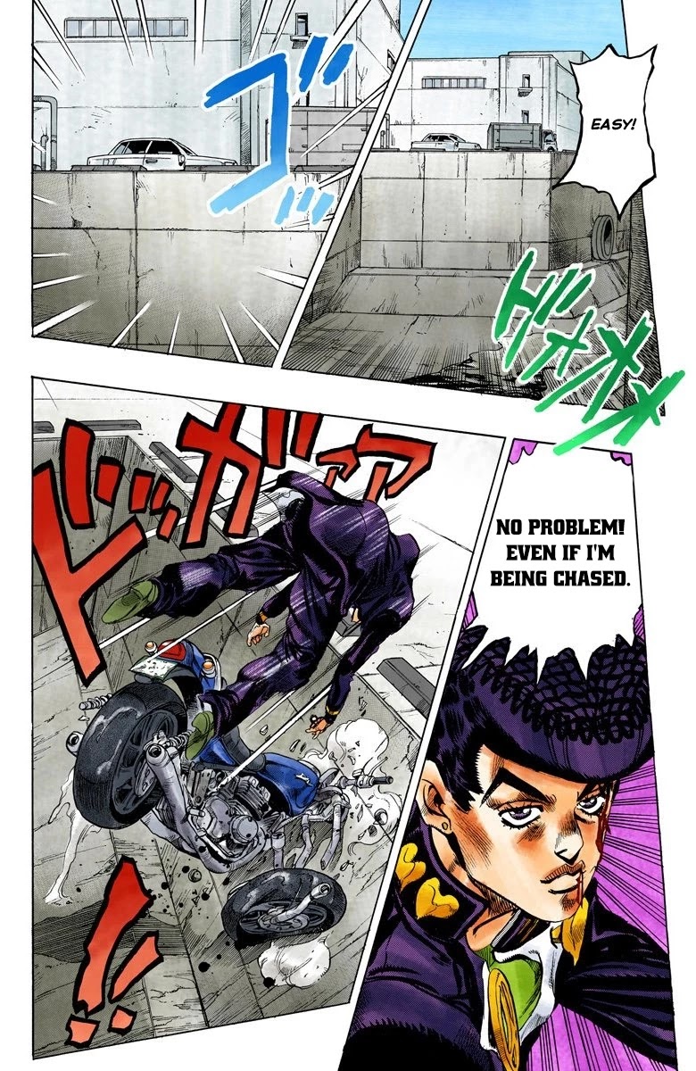 JoJo's Bizarre Adventure Part 4 - Diamond is Unbreakable (Official Colored) Chapter 124 page 14 - Chapter 124: Highway Star Part 6
