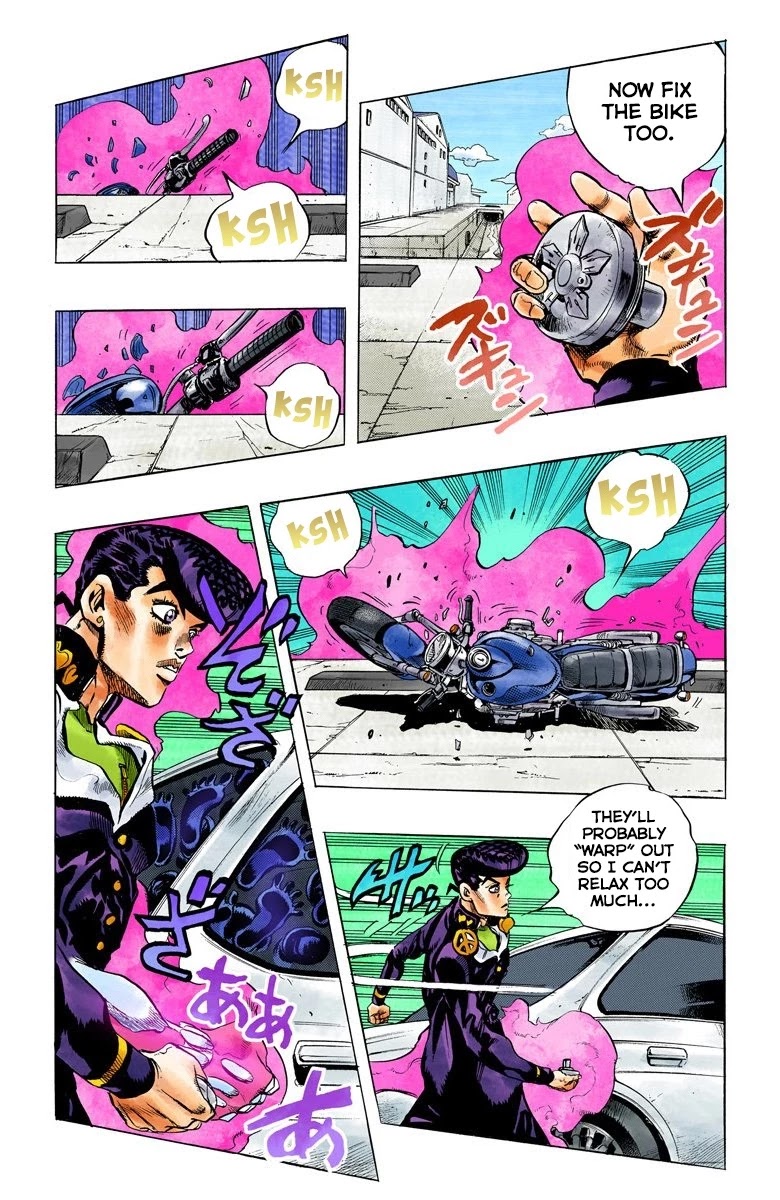 JoJo's Bizarre Adventure Part 4 - Diamond is Unbreakable (Official Colored) Chapter 124 page 20 - Chapter 124: Highway Star Part 6