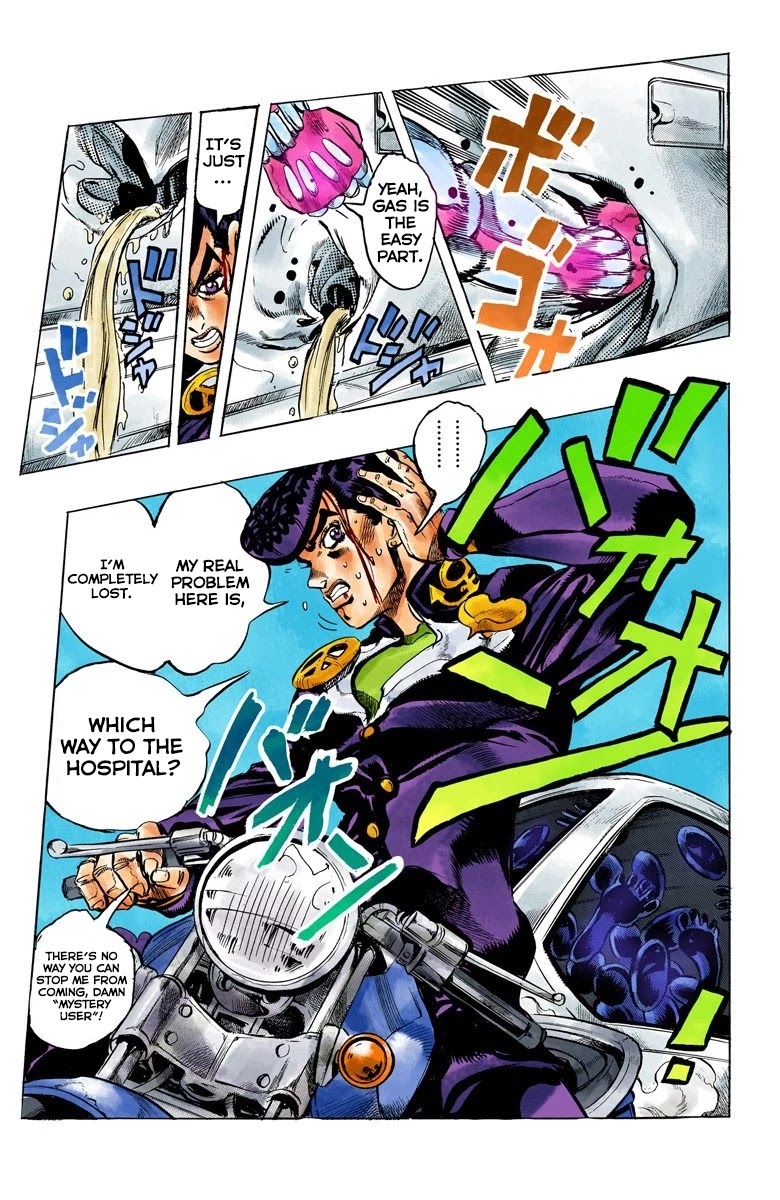 JoJo's Bizarre Adventure Part 4 - Diamond is Unbreakable (Official Colored) Chapter 124 page 21 - Chapter 124: Highway Star Part 6