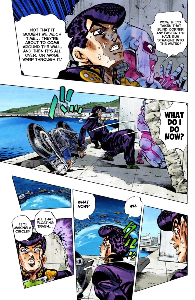 JoJo's Bizarre Adventure Part 4 - Diamond is Unbreakable (Official Colored) Chapter 124 page 4 - Chapter 124: Highway Star Part 6