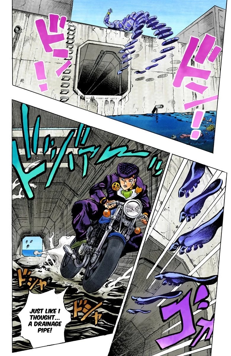 JoJo's Bizarre Adventure Part 4 - Diamond is Unbreakable (Official Colored) Chapter 124 page 7 - Chapter 124: Highway Star Part 6