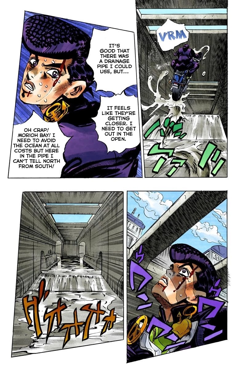 JoJo's Bizarre Adventure Part 4 - Diamond is Unbreakable (Official Colored) Chapter 124 page 8 - Chapter 124: Highway Star Part 6