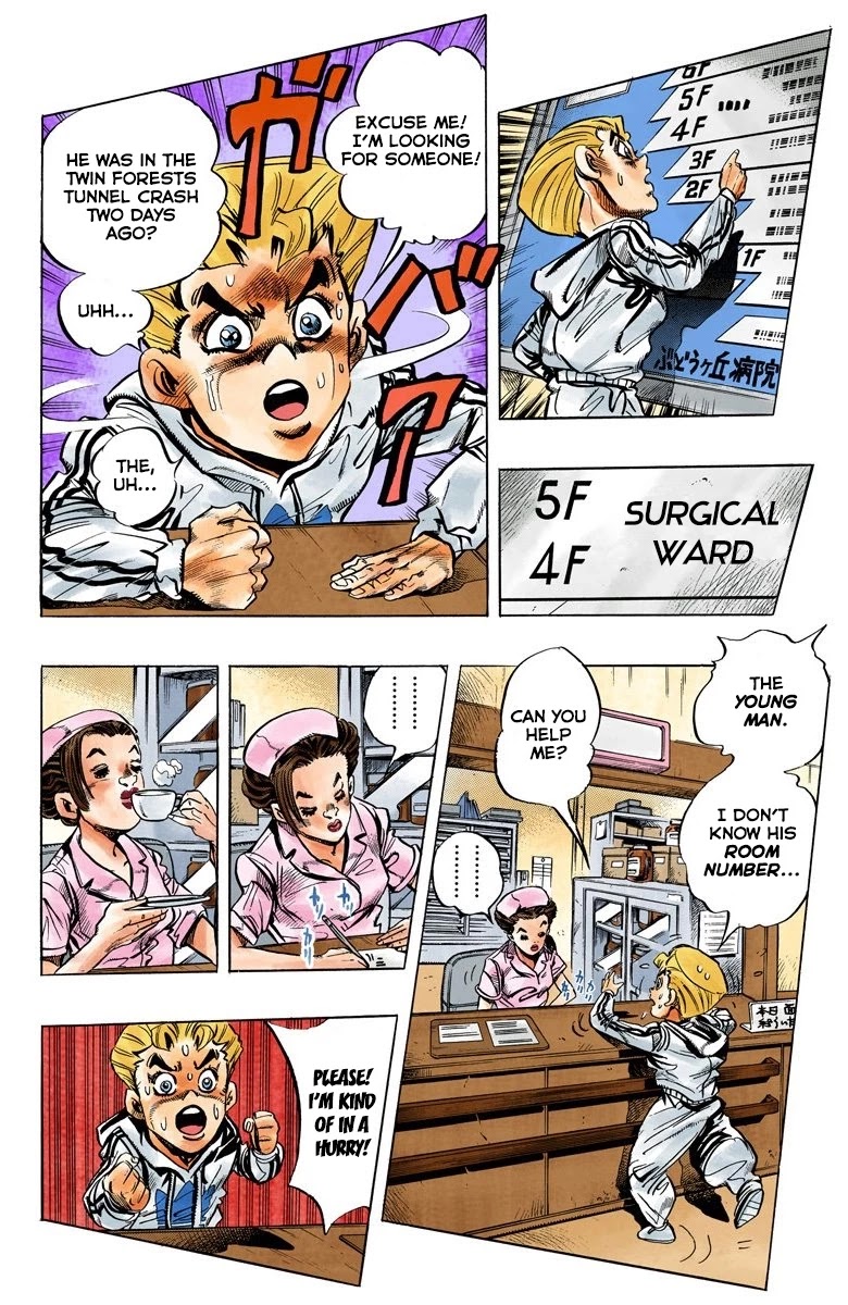 JoJo's Bizarre Adventure Part 4 - Diamond is Unbreakable (Official Colored) Chapter 125 page 4 - Chapter 125: Highway Star Part 7