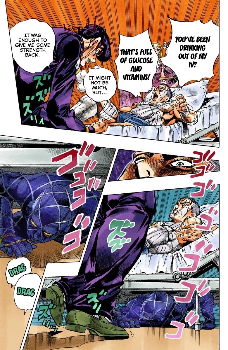 JoJo's Bizarre Adventure Part 4 - Diamond is Unbreakable (Official Colored) Chapter 126 page 12 - Chapter 126: Highway Star Part 8