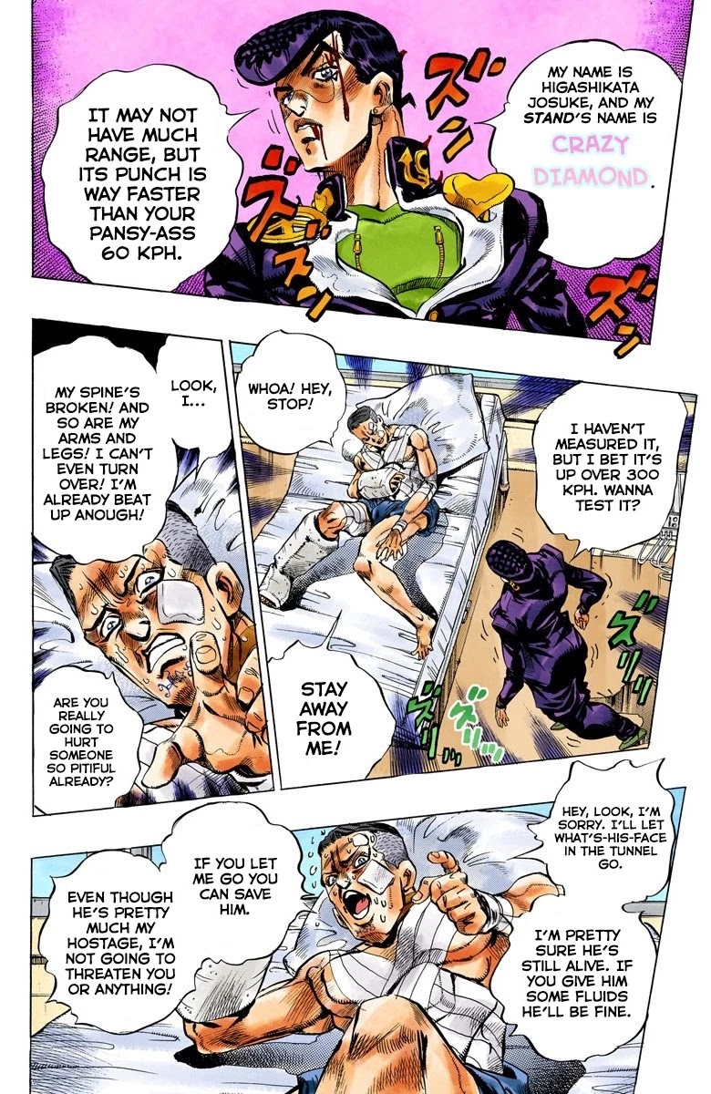 JoJo's Bizarre Adventure Part 4 - Diamond is Unbreakable (Official Colored) Chapter 126 page 15 - Chapter 126: Highway Star Part 8