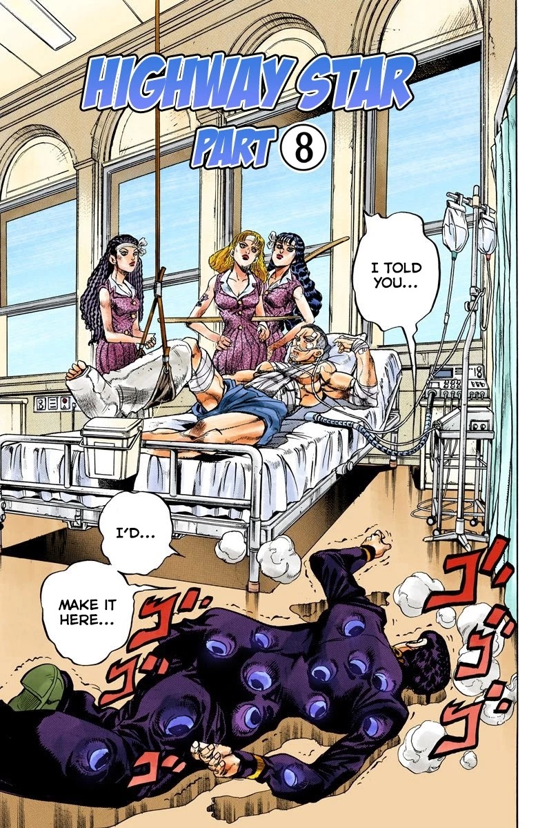 JoJo's Bizarre Adventure Part 4 - Diamond is Unbreakable (Official Colored) Chapter 126 page 2 - Chapter 126: Highway Star Part 8