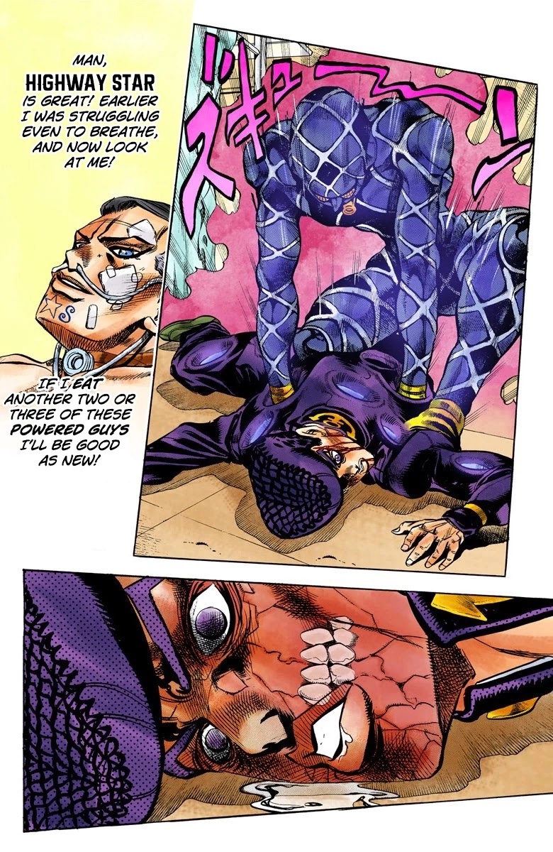 JoJo's Bizarre Adventure Part 4 - Diamond is Unbreakable (Official Colored) Chapter 126 page 5 - Chapter 126: Highway Star Part 8