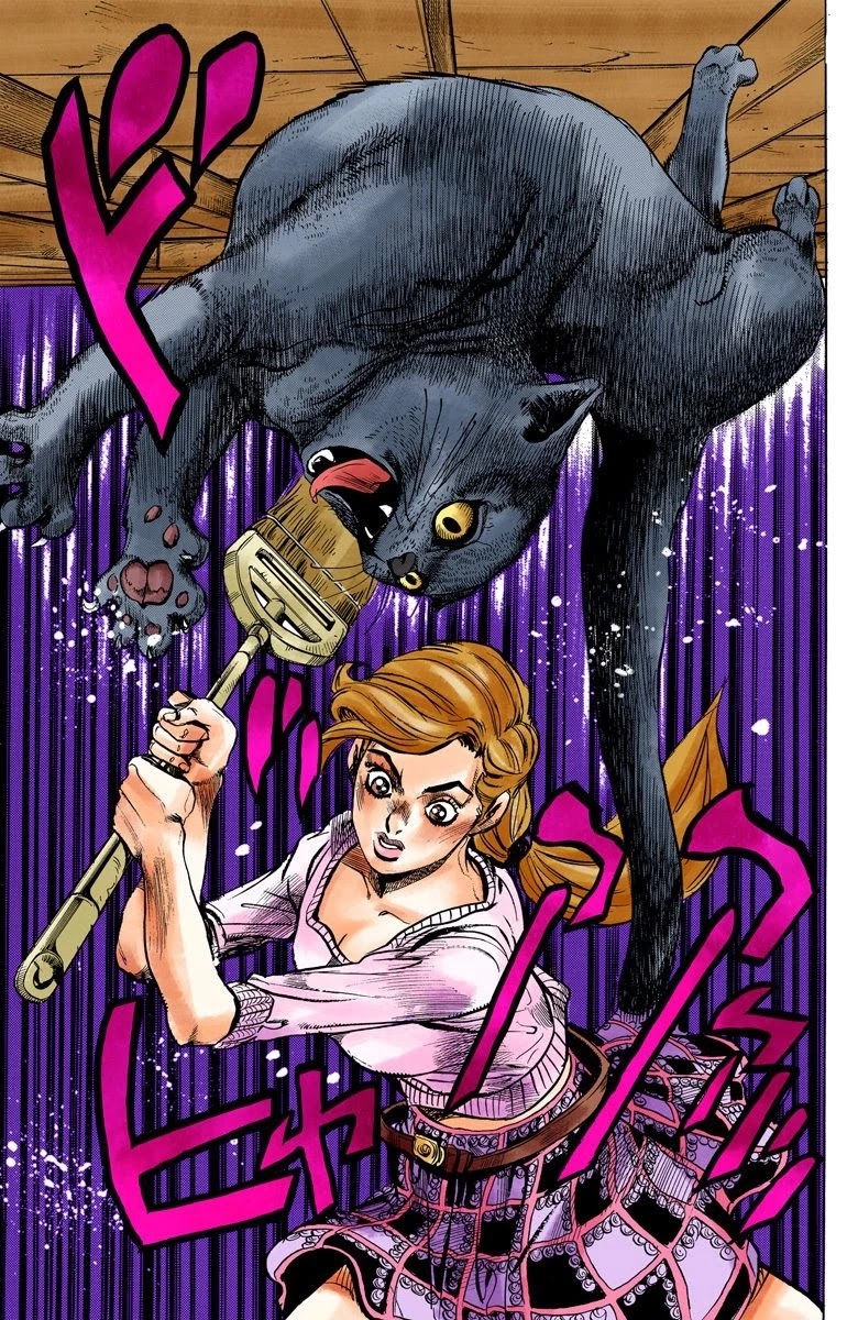 JoJo's Bizarre Adventure Part 4 - Diamond is Unbreakable (Official Colored) Chapter 127 page 12 - Chapter 127: The Cat Who Loved Kira Part 1