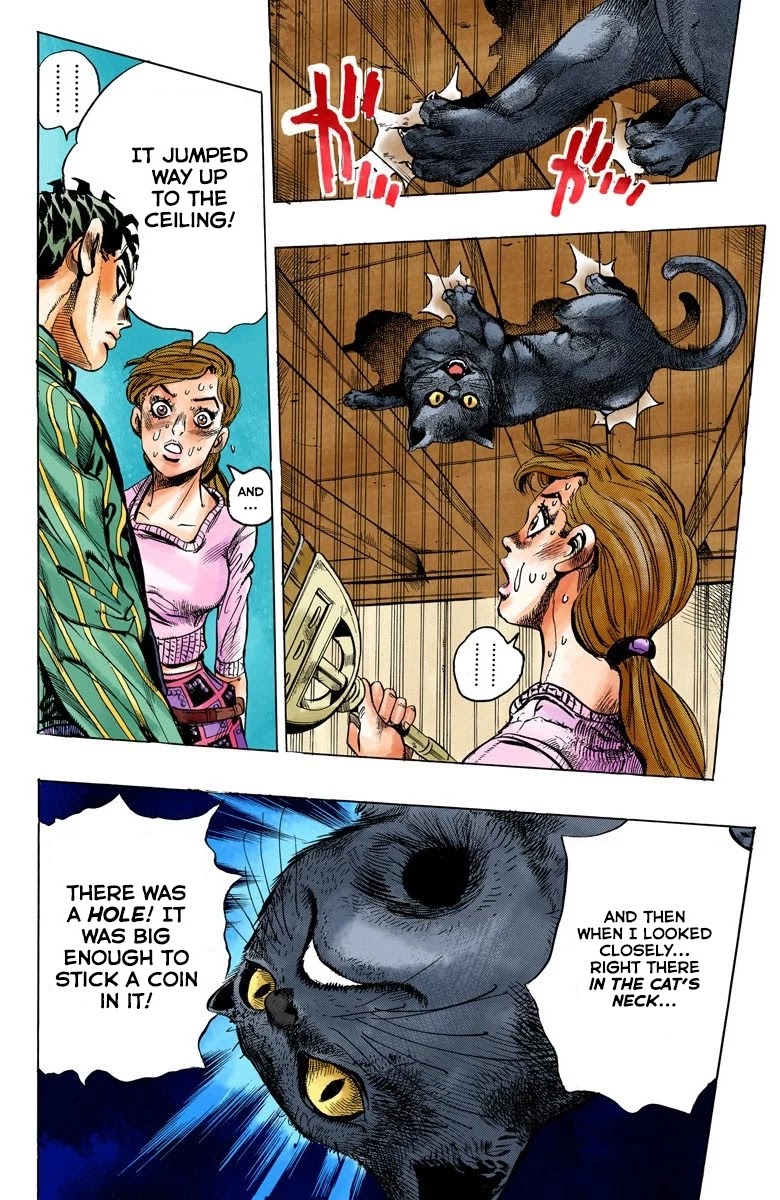 JoJo's Bizarre Adventure Part 4 - Diamond is Unbreakable (Official Colored) Chapter 127 page 13 - Chapter 127: The Cat Who Loved Kira Part 1