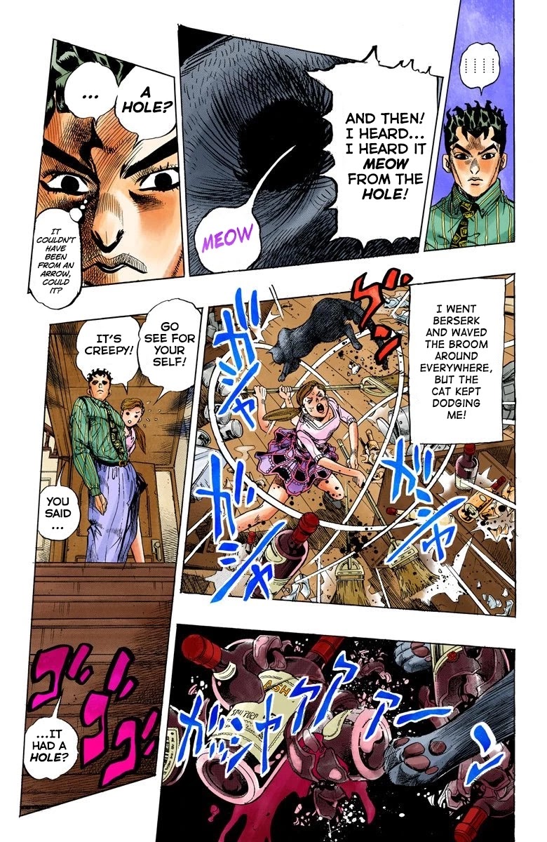 JoJo's Bizarre Adventure Part 4 - Diamond is Unbreakable (Official Colored) Chapter 127 page 14 - Chapter 127: The Cat Who Loved Kira Part 1