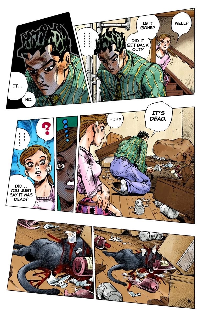 JoJo's Bizarre Adventure Part 4 - Diamond is Unbreakable (Official Colored) Chapter 127 page 16 - Chapter 127: The Cat Who Loved Kira Part 1