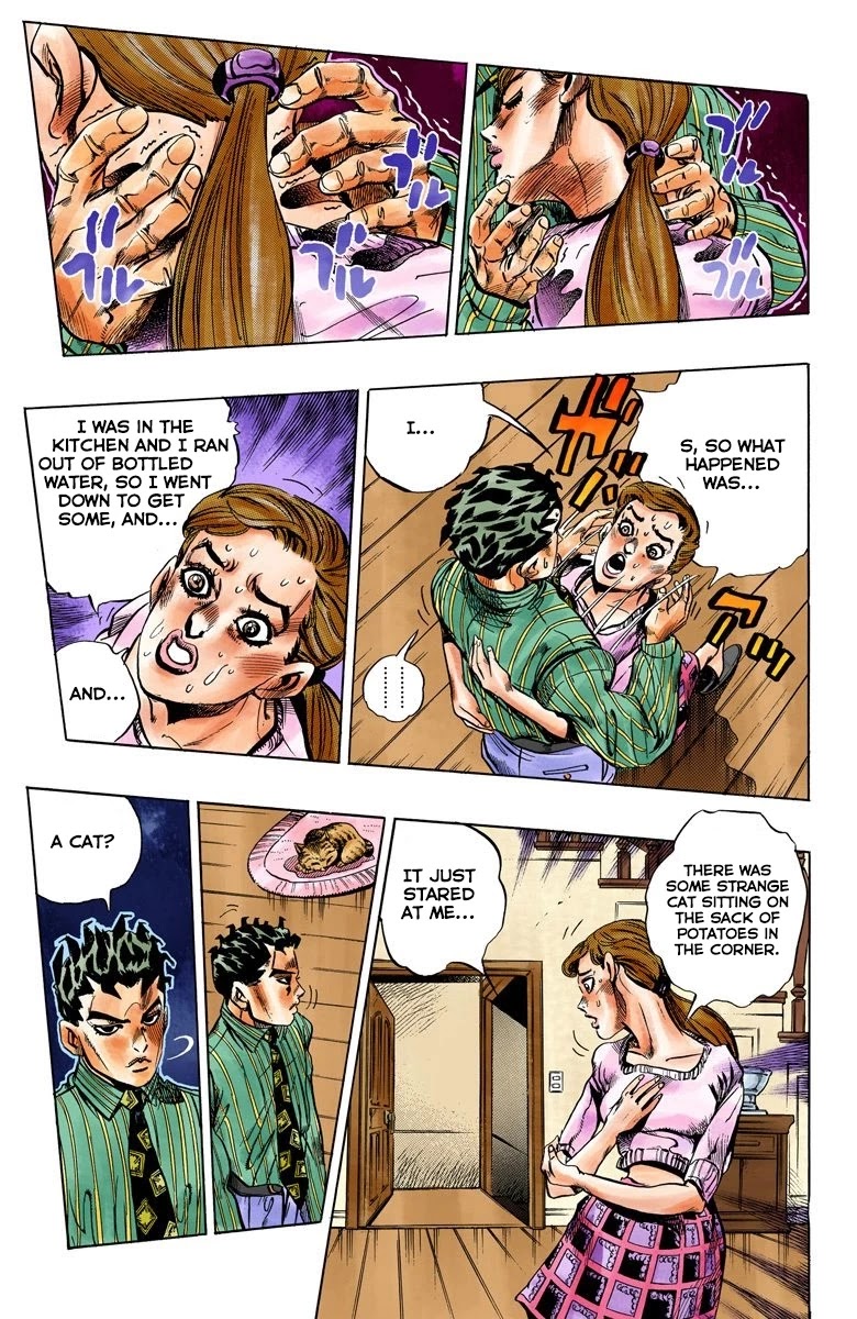 JoJo's Bizarre Adventure Part 4 - Diamond is Unbreakable (Official Colored) Chapter 127 page 6 - Chapter 127: The Cat Who Loved Kira Part 1