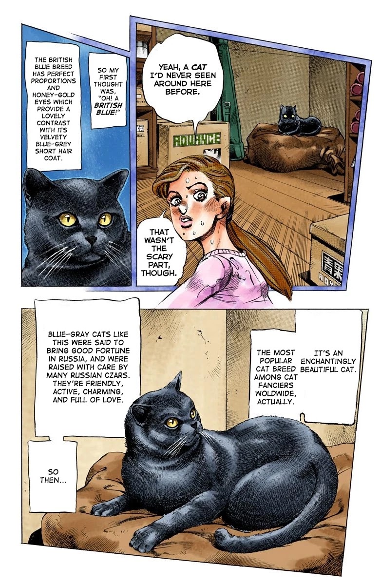 JoJo's Bizarre Adventure Part 4 - Diamond is Unbreakable (Official Colored) Chapter 127 page 7 - Chapter 127: The Cat Who Loved Kira Part 1