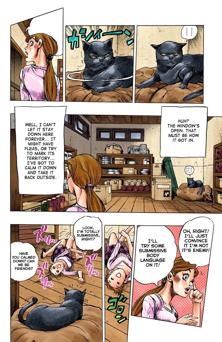 JoJo's Bizarre Adventure Part 4 - Diamond is Unbreakable (Official Colored) Chapter 127 page 9 - Chapter 127: The Cat Who Loved Kira Part 1