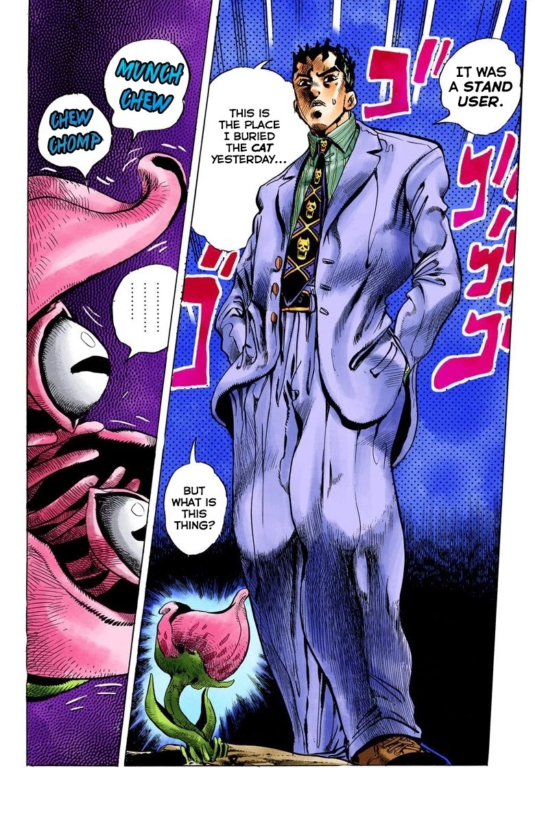 JoJo's Bizarre Adventure Part 4 - Diamond is Unbreakable (Official Colored) Chapter 128 page 18 - Chapter 128: The Cat Who Loved Kira Part 2