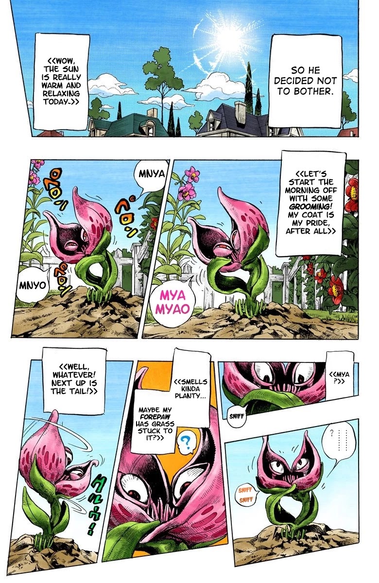 JoJo's Bizarre Adventure Part 4 - Diamond is Unbreakable (Official Colored) Chapter 128 page 4 - Chapter 128: The Cat Who Loved Kira Part 2