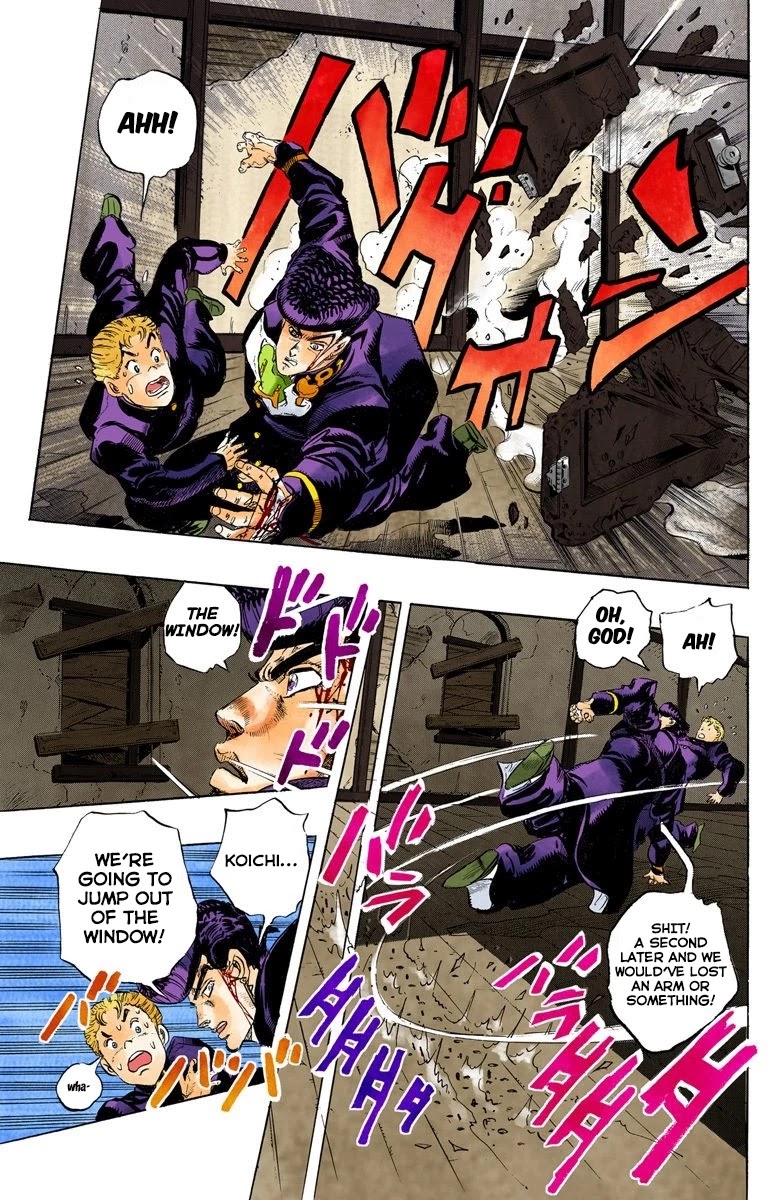 JoJo's Bizarre Adventure Part 4 - Diamond is Unbreakable (Official Colored) Chapter 13 page 16 - Chapter 13: The Nijimura Brothers - Part 5