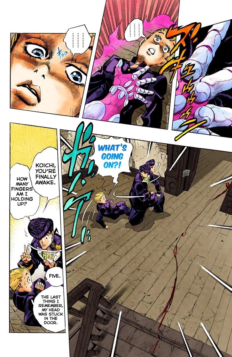 JoJo's Bizarre Adventure Part 4 - Diamond is Unbreakable (Official Colored) Chapter 13 page 3 - Chapter 13: The Nijimura Brothers - Part 5