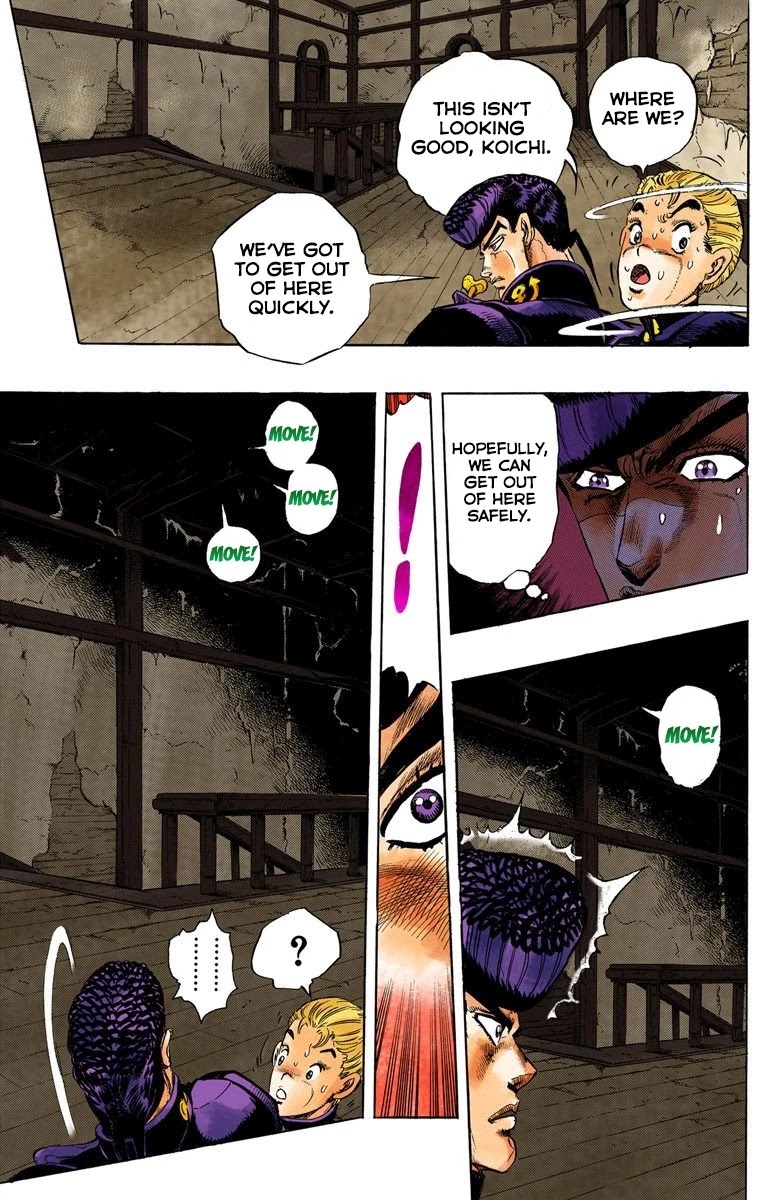 JoJo's Bizarre Adventure Part 4 - Diamond is Unbreakable (Official Colored) Chapter 13 page 4 - Chapter 13: The Nijimura Brothers - Part 5