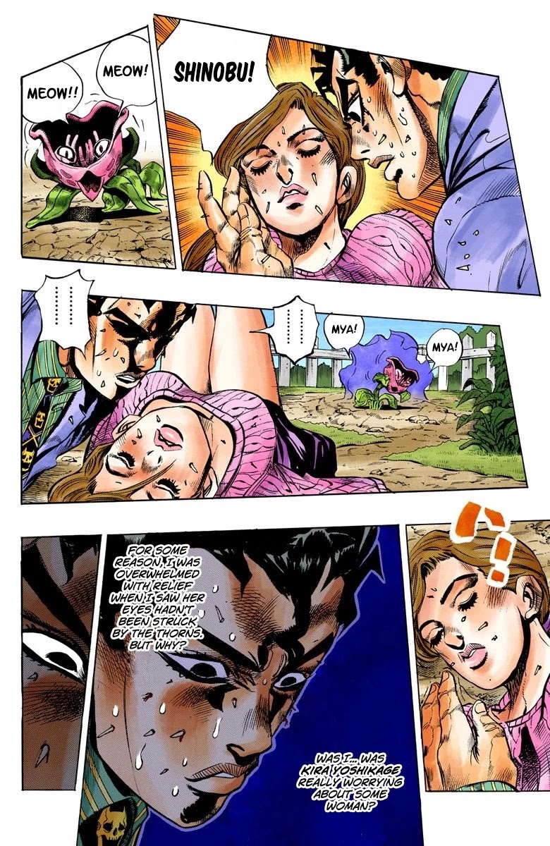 JoJo's Bizarre Adventure Part 4 - Diamond is Unbreakable (Official Colored) Chapter 130 page 10 - Chapter 130: The Cat Who Loved Kira Part 4