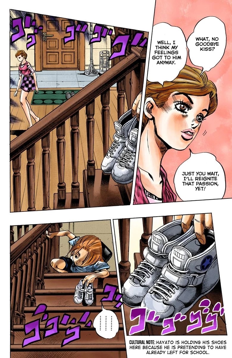JoJo's Bizarre Adventure Part 4 - Diamond is Unbreakable (Official Colored) Chapter 131 page 10 - Chapter 131: The Cat Who Loved Kira Part 5