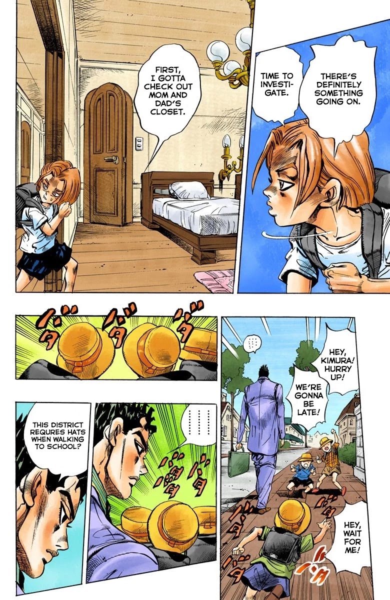 JoJo's Bizarre Adventure Part 4 - Diamond is Unbreakable (Official Colored) Chapter 131 page 14 - Chapter 131: The Cat Who Loved Kira Part 5
