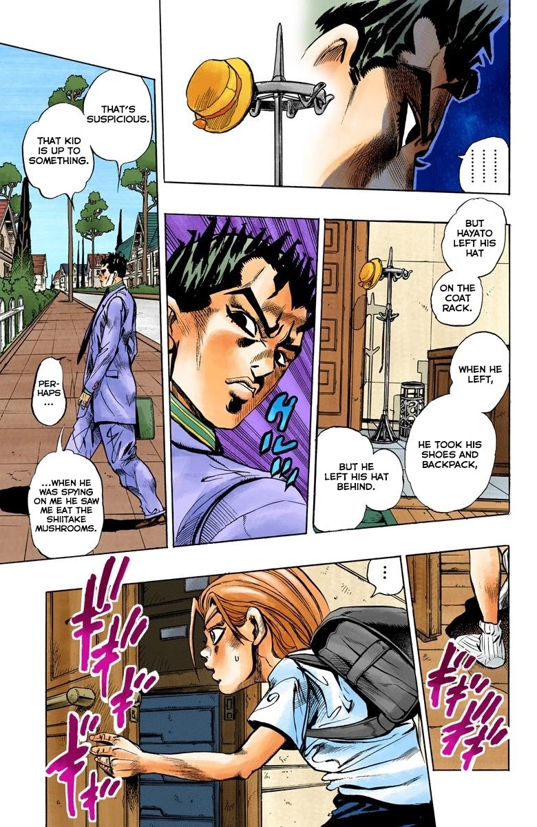 JoJo's Bizarre Adventure Part 4 - Diamond is Unbreakable (Official Colored) Chapter 131 page 15 - Chapter 131: The Cat Who Loved Kira Part 5