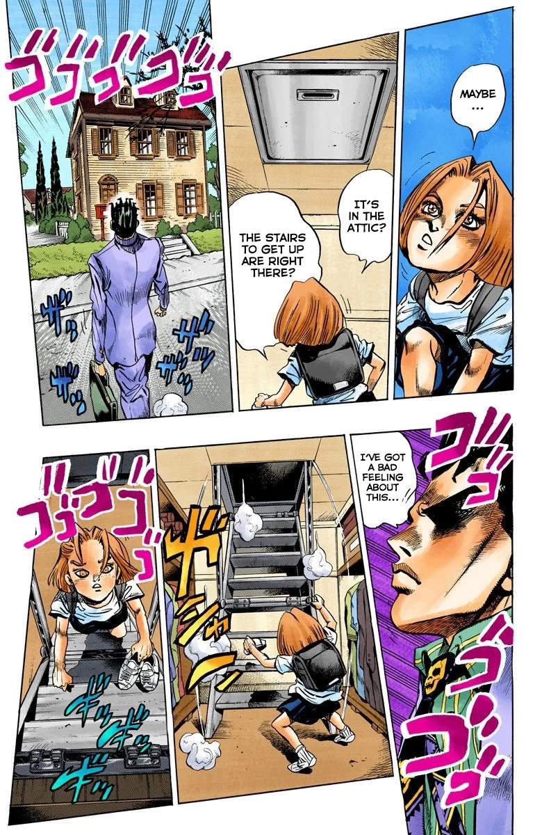 JoJo's Bizarre Adventure Part 4 - Diamond is Unbreakable (Official Colored) Chapter 131 page 17 - Chapter 131: The Cat Who Loved Kira Part 5