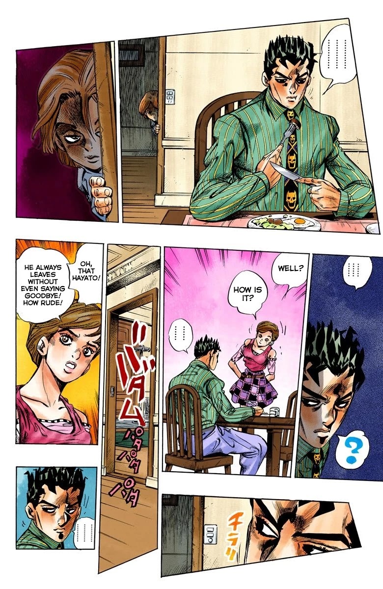 JoJo's Bizarre Adventure Part 4 - Diamond is Unbreakable (Official Colored) Chapter 131 page 6 - Chapter 131: The Cat Who Loved Kira Part 5