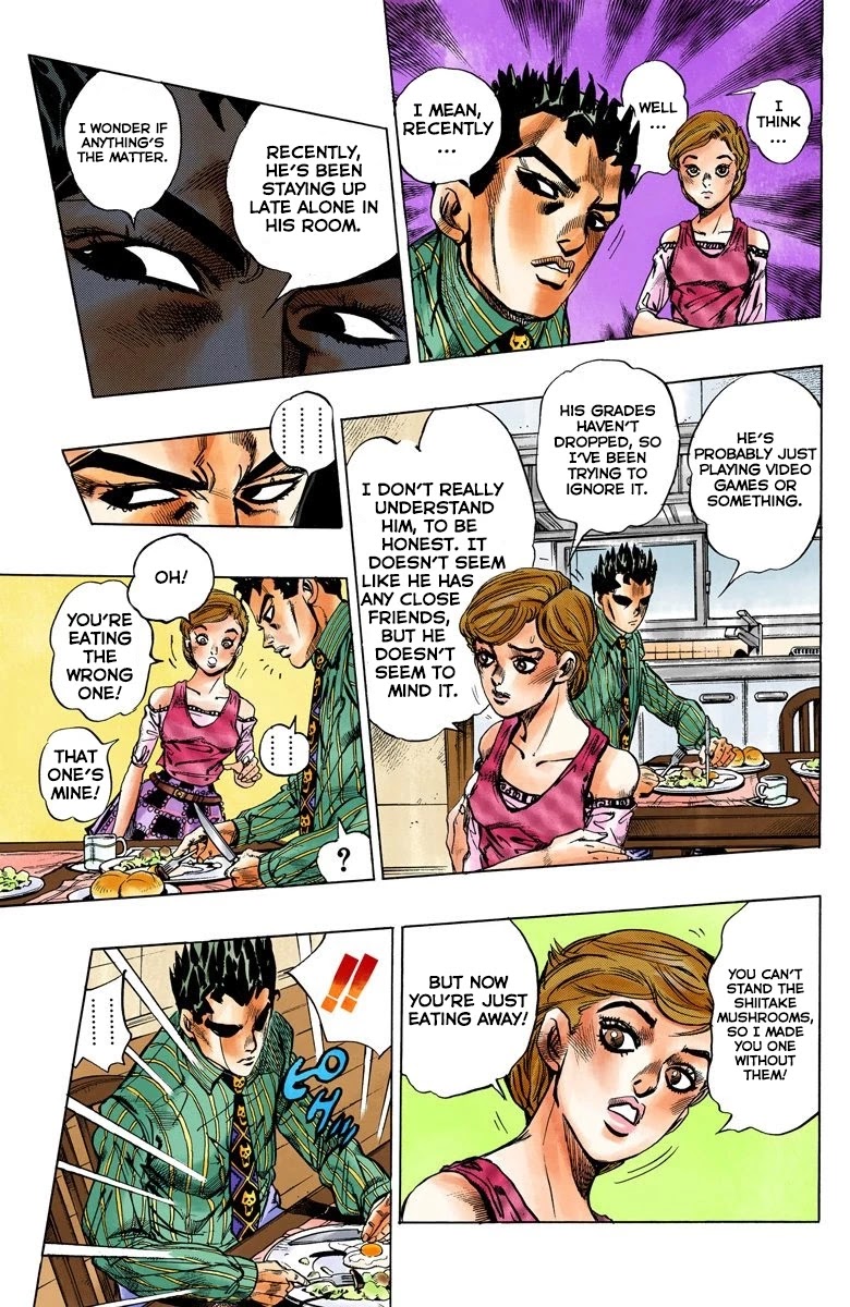 JoJo's Bizarre Adventure Part 4 - Diamond is Unbreakable (Official Colored) Chapter 131 page 7 - Chapter 131: The Cat Who Loved Kira Part 5
