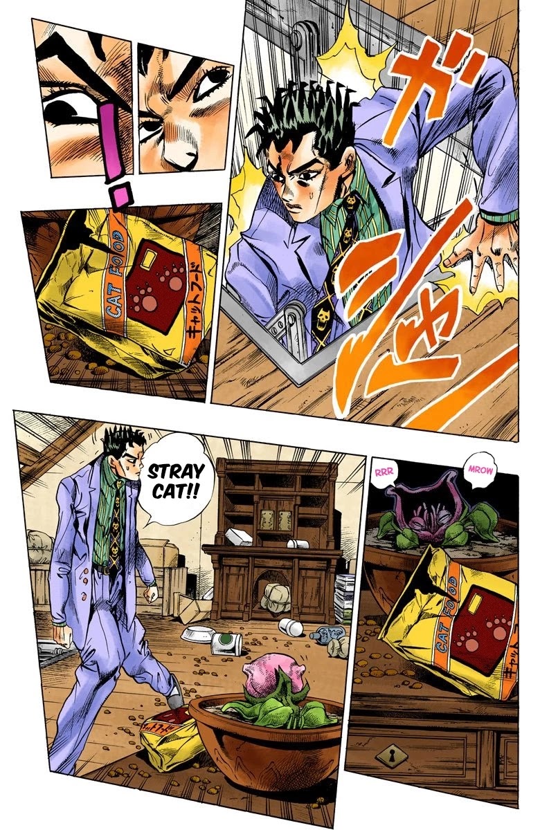 JoJo's Bizarre Adventure Part 4 - Diamond is Unbreakable (Official Colored) Chapter 132 page 17 - Chapter 132: The Cat Who Loved Kira Part 6