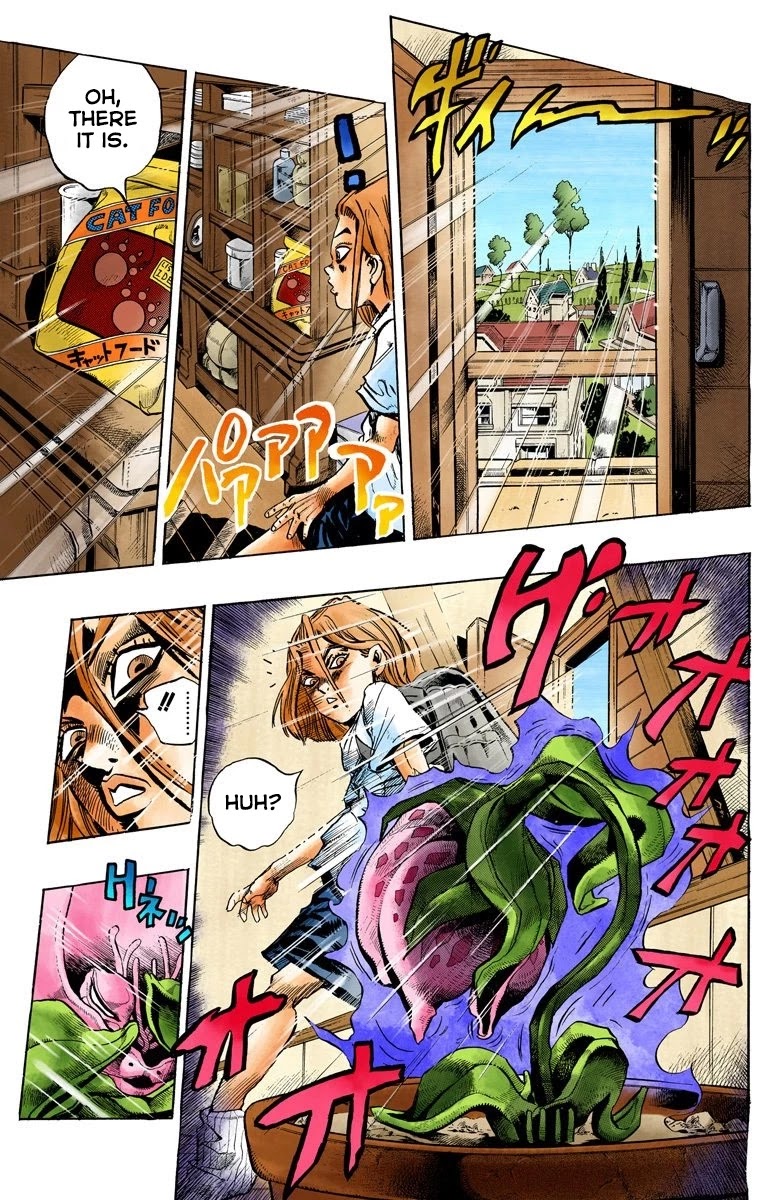 JoJo's Bizarre Adventure Part 4 - Diamond is Unbreakable (Official Colored) Chapter 132 page 5 - Chapter 132: The Cat Who Loved Kira Part 6