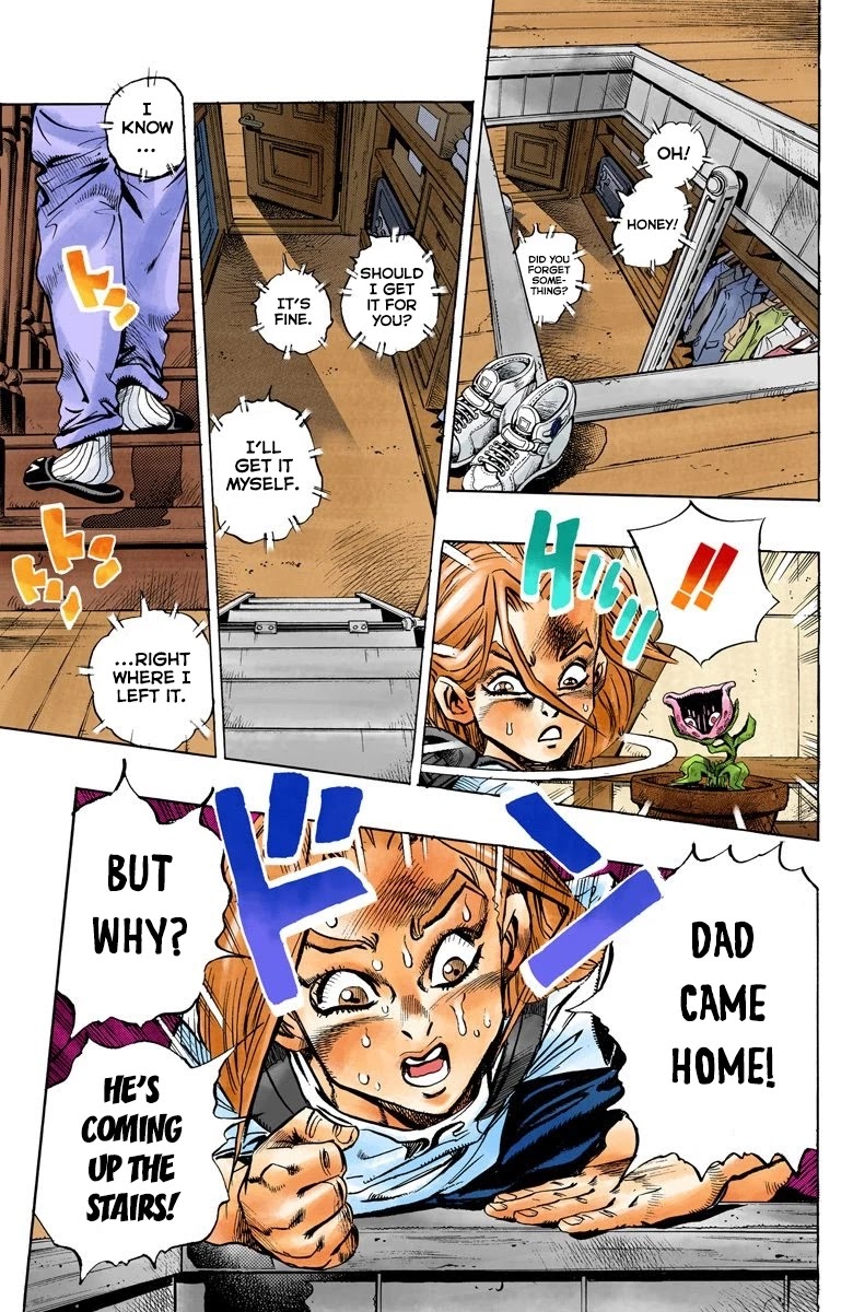 JoJo's Bizarre Adventure Part 4 - Diamond is Unbreakable (Official Colored) Chapter 132 page 7 - Chapter 132: The Cat Who Loved Kira Part 6