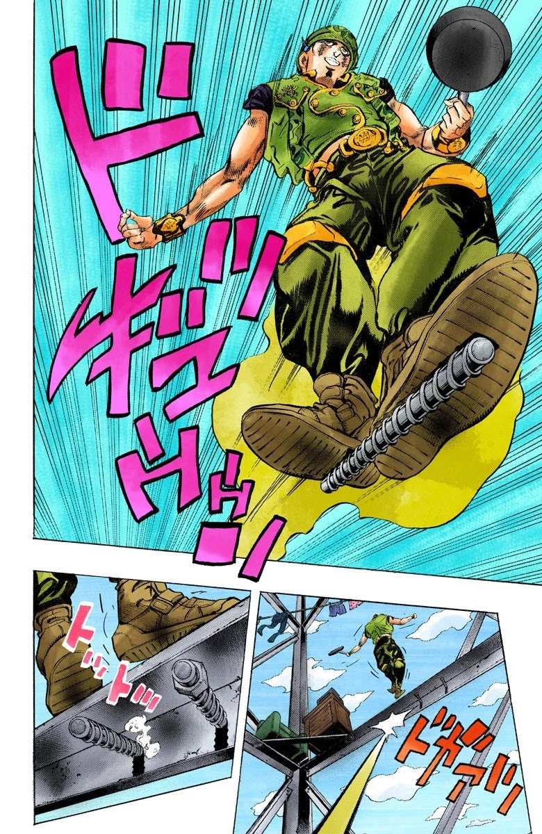 JoJo's Bizarre Adventure Part 4 - Diamond is Unbreakable (Official Colored) Chapter 133 page 17 - Chapter 133: Who Wants to Live on a Transmission Tower? Part 1