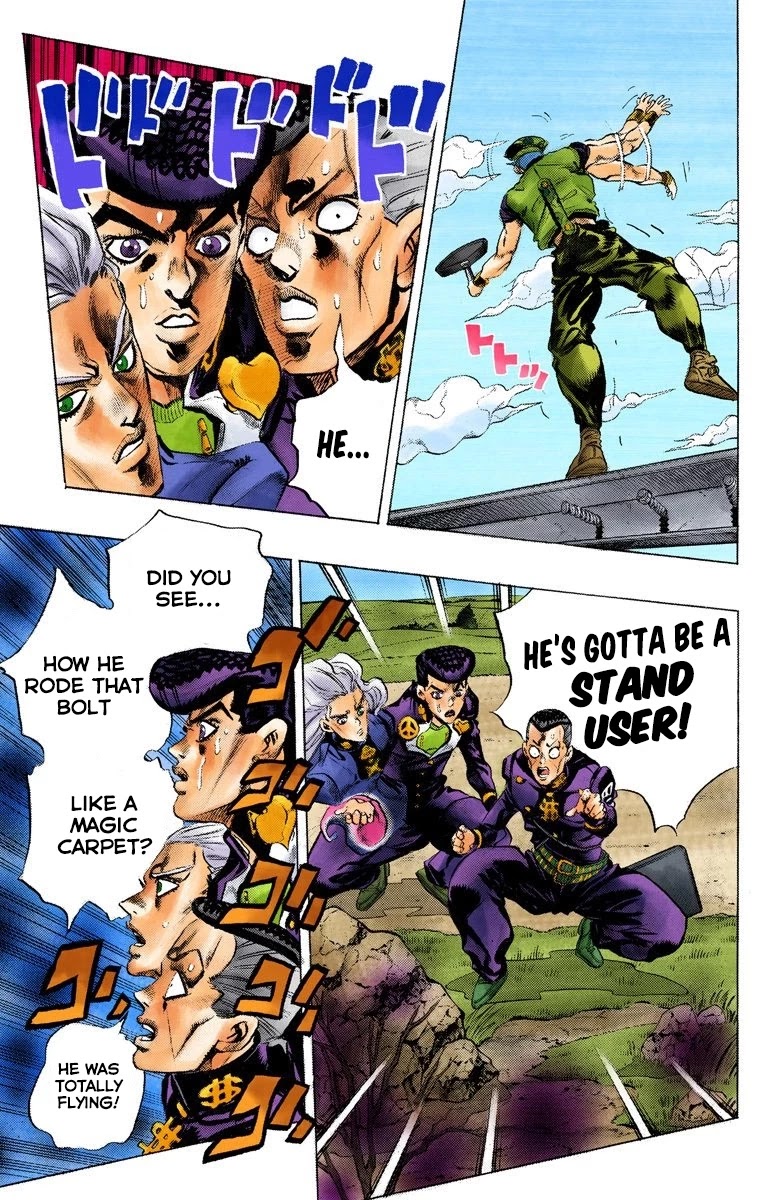 JoJo's Bizarre Adventure Part 4 - Diamond is Unbreakable (Official Colored) Chapter 133 page 18 - Chapter 133: Who Wants to Live on a Transmission Tower? Part 1
