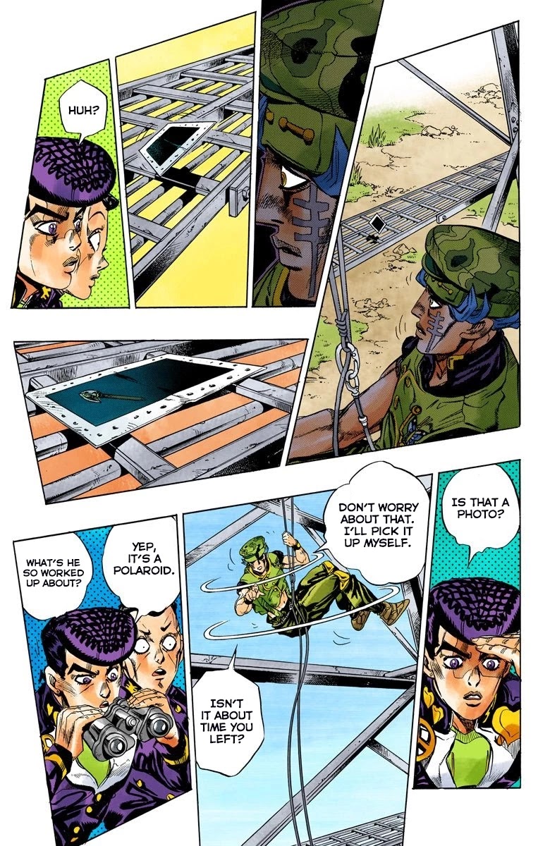 JoJo's Bizarre Adventure Part 4 - Diamond is Unbreakable (Official Colored) Chapter 134 page 12 - Chapter 134: Who Wants to Live on a Transmission Tower? Part 2