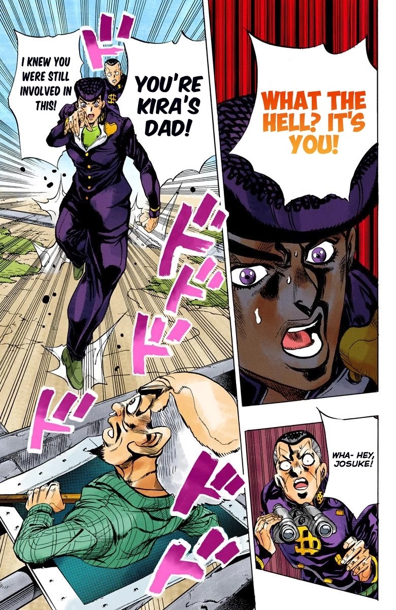 JoJo's Bizarre Adventure Part 4 - Diamond is Unbreakable (Official Colored) Chapter 134 page 14 - Chapter 134: Who Wants to Live on a Transmission Tower? Part 2