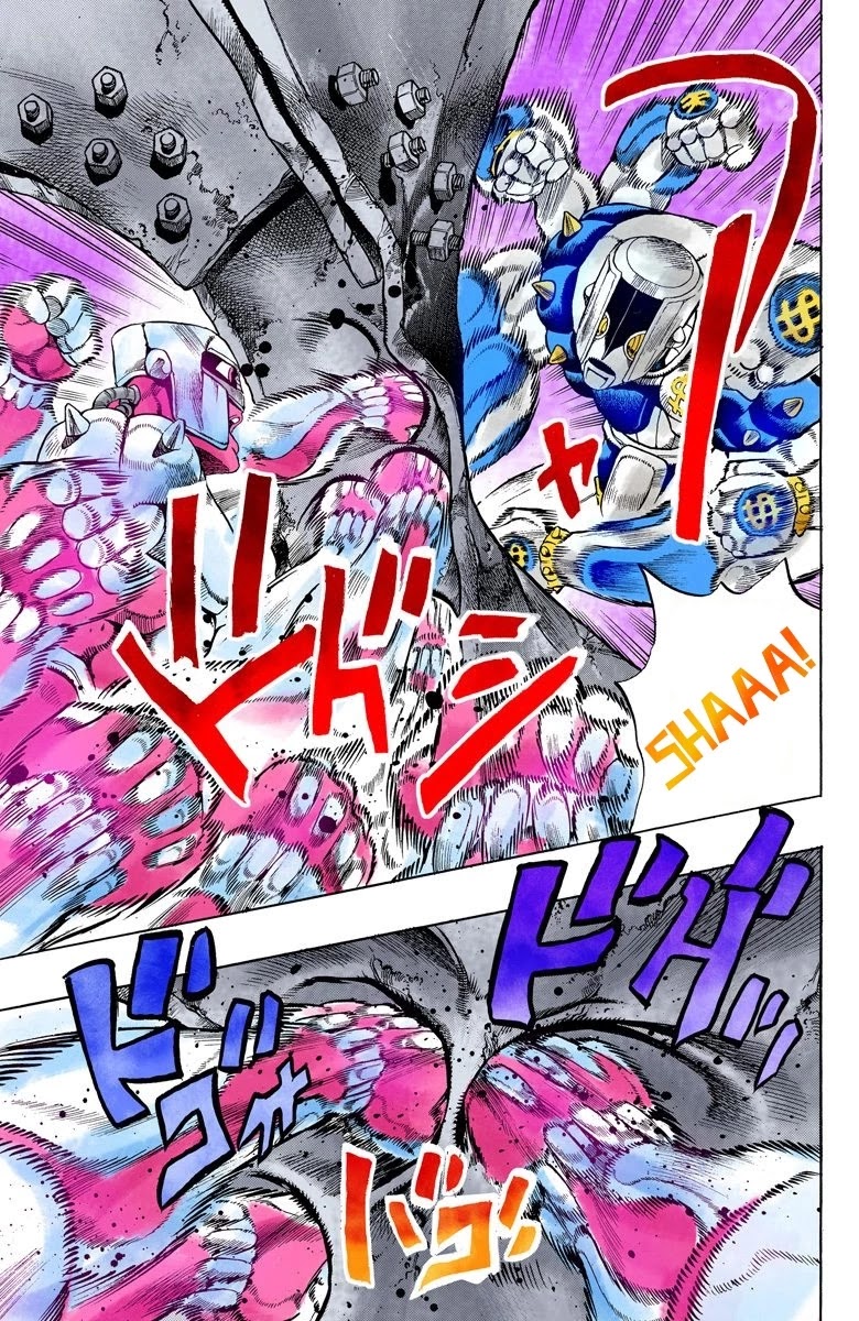 JoJo's Bizarre Adventure Part 4 - Diamond is Unbreakable (Official Colored) Chapter 135 page 8 - Chapter 135: Who Wants to Live on a Transmission Tower? Part 3
