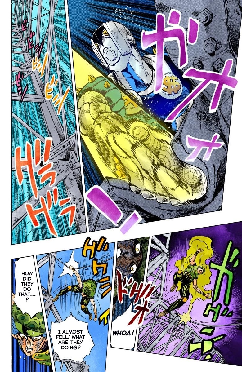 JoJo's Bizarre Adventure Part 4 - Diamond is Unbreakable (Official Colored) Chapter 135 page 9 - Chapter 135: Who Wants to Live on a Transmission Tower? Part 3