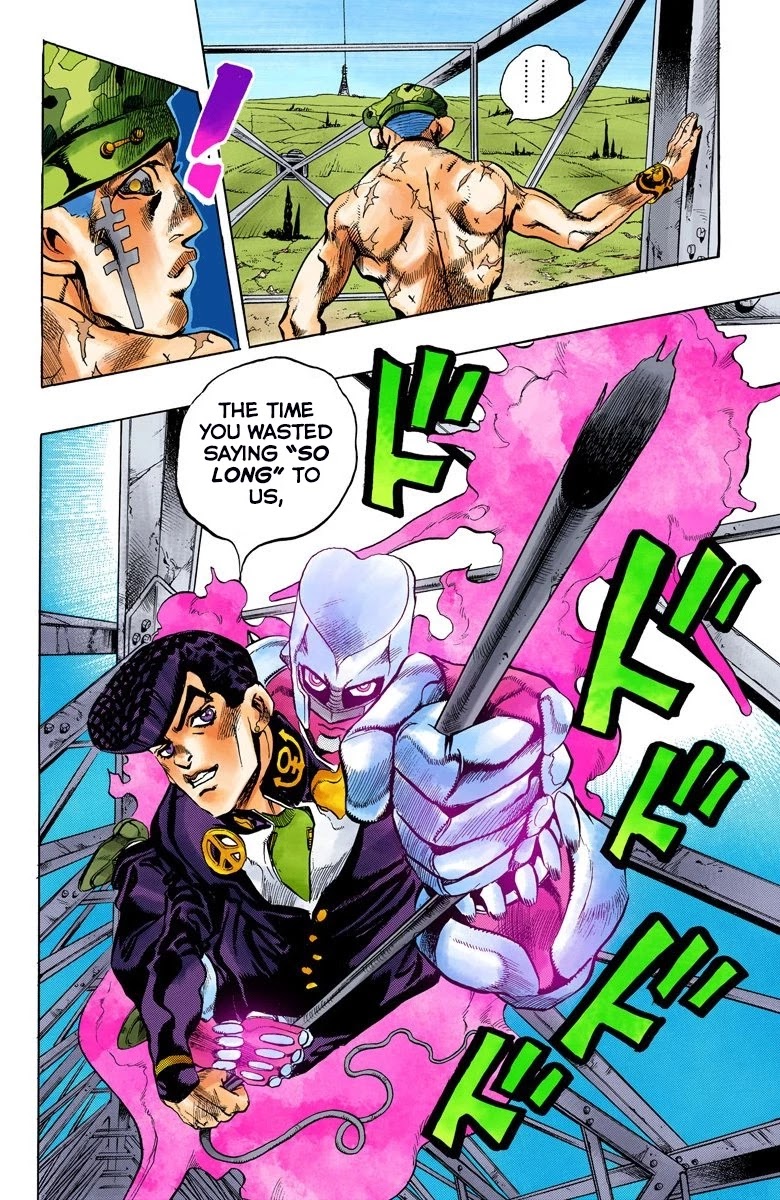 JoJo's Bizarre Adventure Part 4 - Diamond is Unbreakable (Official Colored) Chapter 136 page 18 - Chapter 136: Who Wants to Live on a Transmission Tower? Part 4