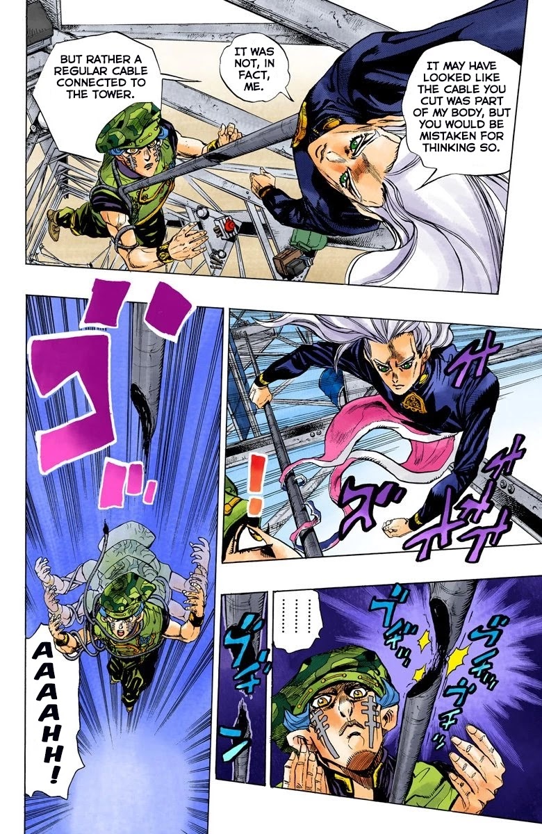 JoJo's Bizarre Adventure Part 4 - Diamond is Unbreakable (Official Colored) Chapter 136 page 6 - Chapter 136: Who Wants to Live on a Transmission Tower? Part 4