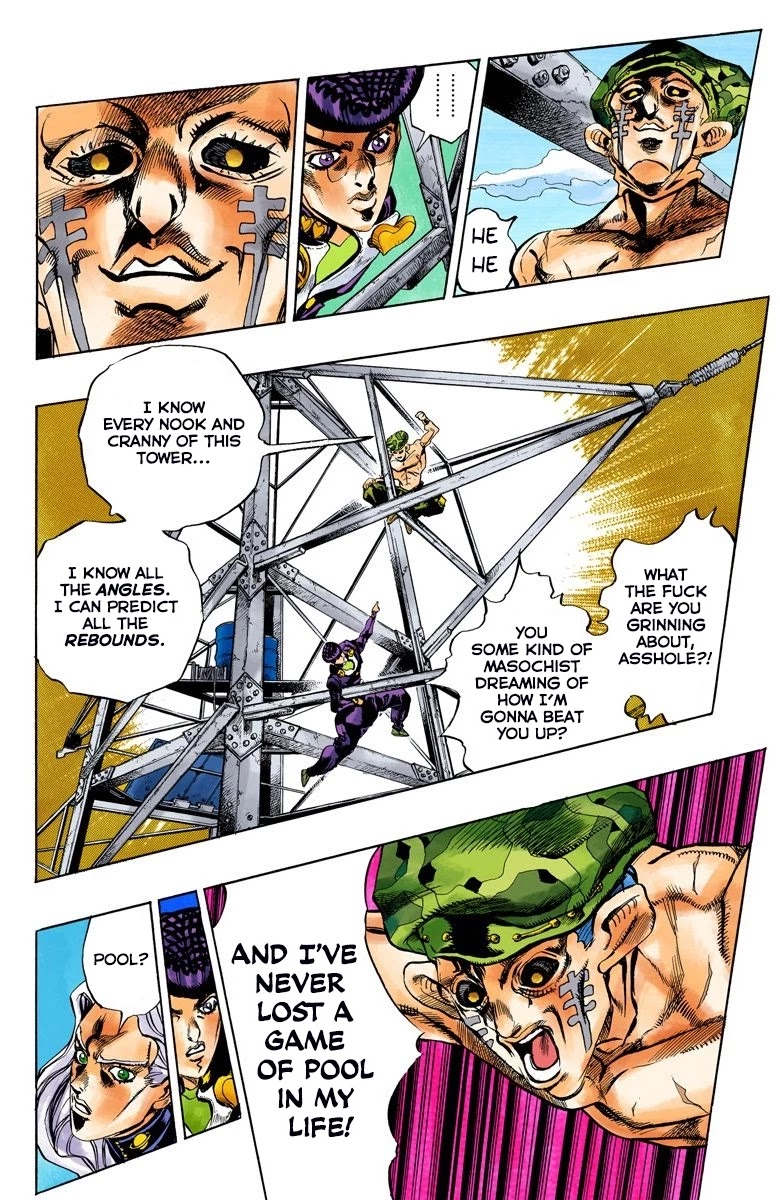 JoJo's Bizarre Adventure Part 4 - Diamond is Unbreakable (Official Colored) Chapter 137 page 10 - Chapter 137: Who Wants to Live on a Transmission Tower? Part 5